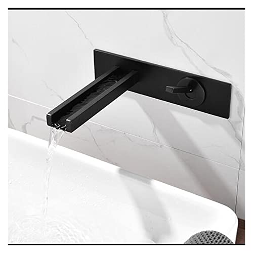 Robinet de salle de bain mural pour évier moderne et épuré
