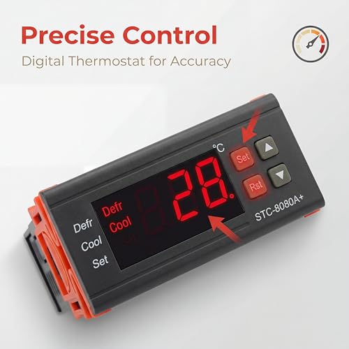 Thermostat Numérique Haute Précision Boîtier ABS Robuste 10A - 3
