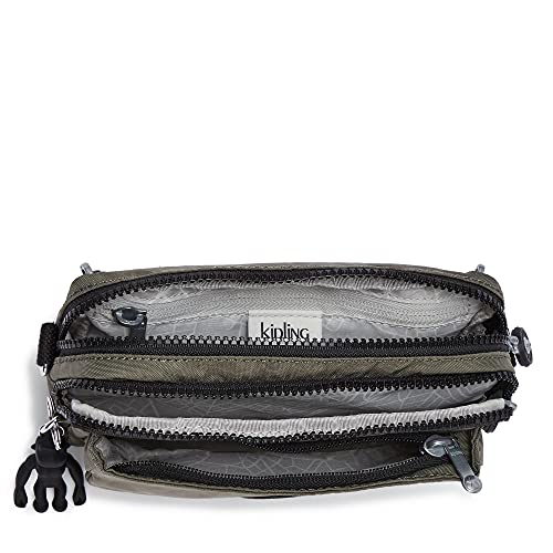 Image of Kipling Women's Abanu Medium Crossbody Bag, Lightweight, Adjustable Nylon Waist Pack with Multi-Compartment Zip Pockets