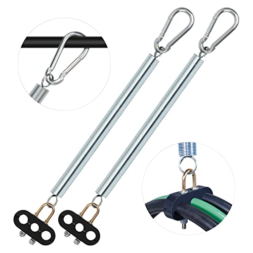 Cheemuii 2Pcs 25" Single Tender Spring Kit Heavy Duty Abs Air Line Hose Tracker Tender Kit With 3 Hose Holders For Semi Truck Trailer Tractor #TOP6