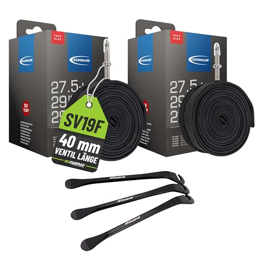 2er Set Schwalbe Schlauch SV 19F Freeride 40 mm für 29' (54/75-622)...