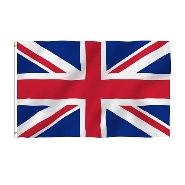 Union Jack Flag 5ft x 3ft with Eyelets, for Sporting Events, Theme Decorations, Kings Coronation/For Great Britain(UK)
