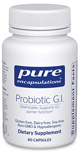 Pure Encapsulations Probiotic G.I. | Shelf Stable Probiotic for Bone Health, Lean Body Mass, Intestinal Health, and Gastrointestinal Support* | 60 Capsules