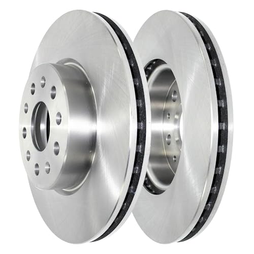 Image of Detroit Axle - Front Brake Kit for 2021-2024 Chevrolet Camaro, Disc Brake | Rotors Ceramic Brake Pads 2022 2023 Replacement 13.58 inch Rotor