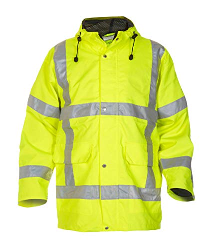 Parka jaune haute visibilité Fyp-s Uithoorn pour le travail en extérieur
