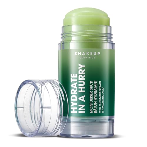 Shakeup Cosmetics Mens Moisturiser Stick, Hydrating Face Balm, Vegan with Witch Hazel & Cucumber, Travel Friendly, Great for Post-Workout & Post-Swim Dry Skin, 35g. Aka. HYDRATE IN A HURRY