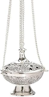 NKlaus Incense Burner Handmade silver plated Esoteric Deco antique 1536
