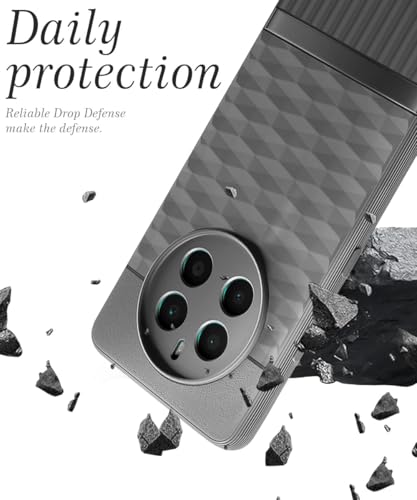 Image of WOW IMAGINE Back Cover for Realme Narzo 70 | Narzo 70 Pro | Realme 12 Plus | P1 5G with Hexa Cube Design | Ultra Slim Soft Case | Inner Velvet Fabric | Matte Silicone Flexible Mobile Case - Grey