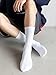 Irisbear Mens Cotton Crew Socks Athletic Workout Long Boot Socks Size 9-11 White
