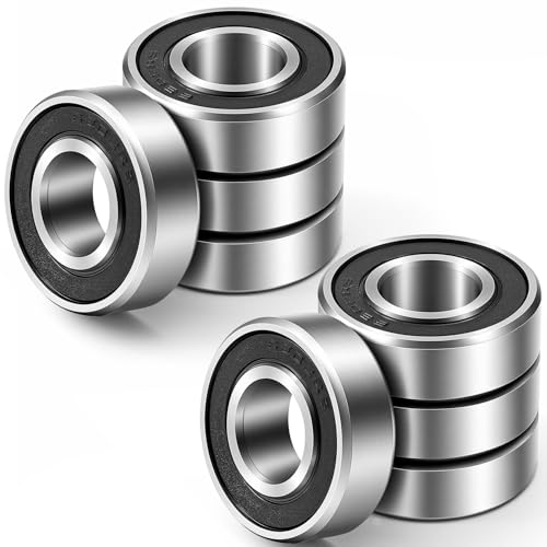 8 Pcs 5/8" Bearings Carbon Steel ID 5/8" x OD1-3/8 Ball Bearing