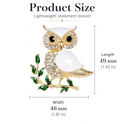 Image of Animal Brooch for Women Zirconia Rhinestone Abalone Shell Animal Lapel Pin Christmas Birthday Holiday Gift for Wife Mother Girlfriend Daughter