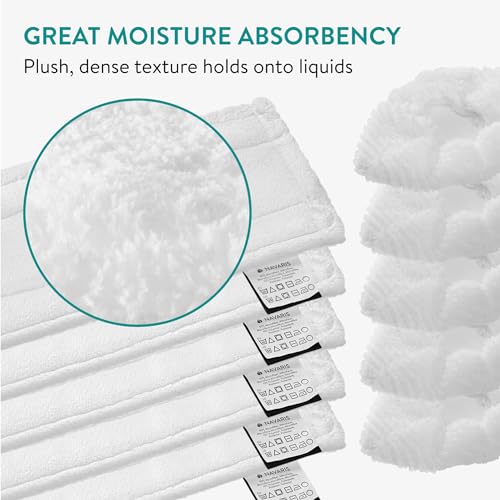 Navaris Steam Mop Pads Cover - Microfibre Cloth Set - Compatible with Kärcher EasyFix SC 2 to 5 Series - Steam Cleaner Replacement Cloths - for Floor & Hand Steamer - 5 + 5 Set