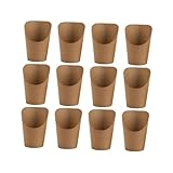 IWOWHERO 50 piezas Unidades Cajas de Aperitivos de Papel Kraft para Patatas Fritas Biodegradables y Duraderas para Fiestas y Comida para Llevar