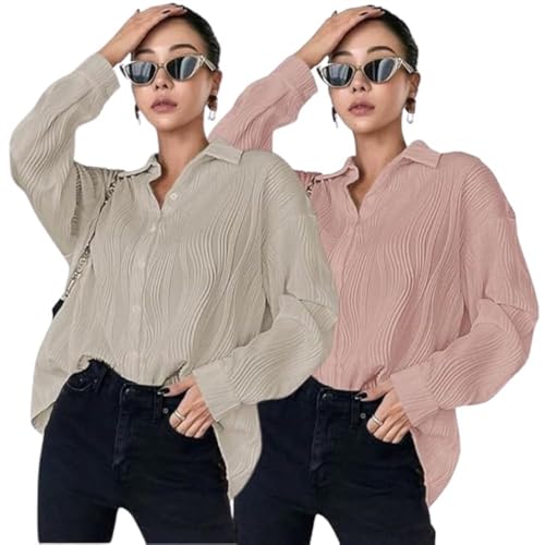 Image of Leriya Fashion Oversized Shirt for Women | Shirt for Women Stylish Western | Long Shirt for Women