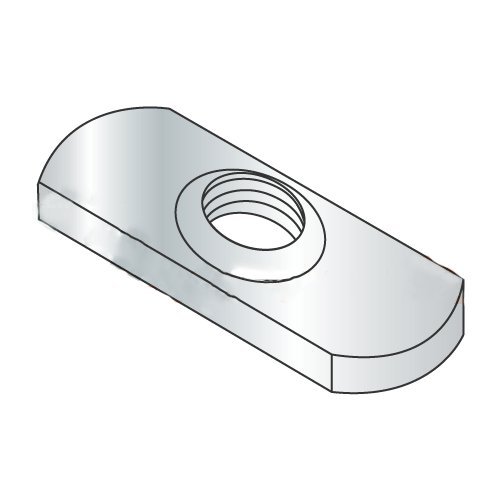 5/16-18 Center Hole Tab Weld Nuts/No Projections/Steel/Plain (Carton: 1,000 pcs)
