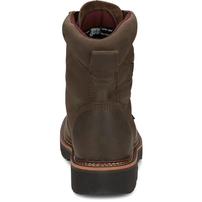 Justin Boots Men's OW441 Rivot 8" Lace-Up Work Boot4