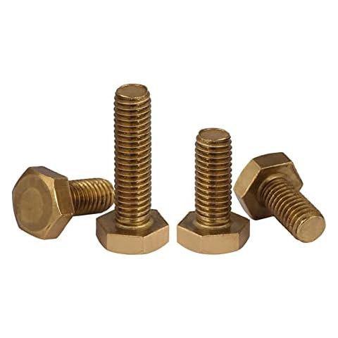 CONPHERON Tornillos Hexagonal de Latón, M6x10 mm, 10 pcs Cover