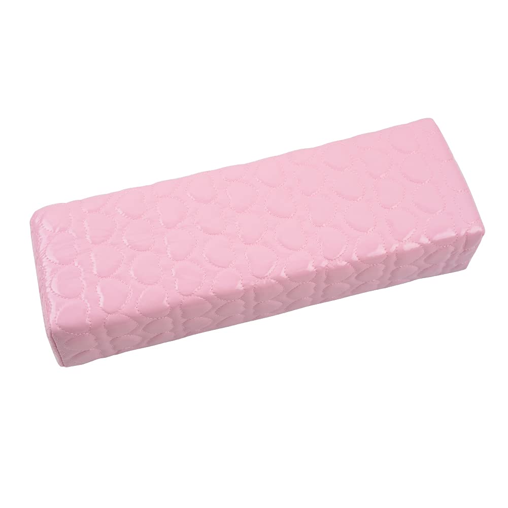 Coussin à ongles doux rose pour repose-main de manucure en salon