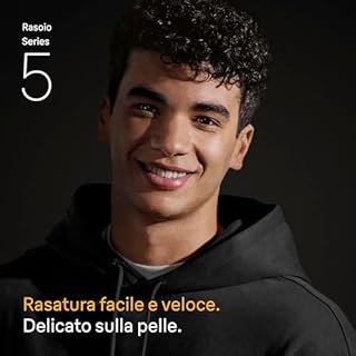 Braun Serie 5 Rasoio Elettrico Barba, Wet&Dry, Regolabarba Uomo, Rasoio Barba, 50 Min Di Utilizzo, Accessorio Rifinitore Corpo, Senza Fili, 100% Impermeabile, Regolabarba Braun, 52-B1600S, Blu