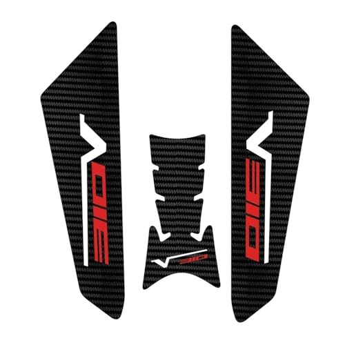 Autocollants de protection réservoir moto carbone ZT310R 310T genouillères
