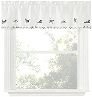 Renaissance Home Fashion Cats, Valance, Natural