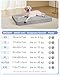 KSIIA Orthopädisches Hundebett Grosse Hunde, Hundekissen 119x73x9cm, Hundematte Waschbar, Hundematratze Abnehmbar, Grau