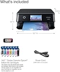 Epson Expression Photo XP-8800 Wireless Printer with 6-Color Claria Ink System, Borderless Prints up to 8.5" x 11", Fast Printing, 4.3" Color Touchscreen, Built-in Scanner and Copier