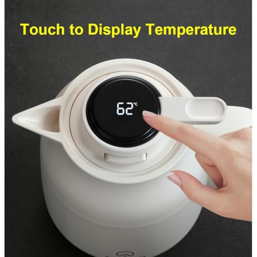 Carafe thermique avec affichage tactile de la température et doublure interne céramique