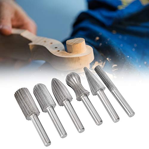 Set de 6 fresas rotativas de carburo con diámetro 6 mm miniatura 6