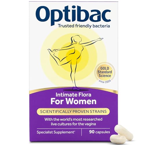 Optibac for Women - Vaginal Live Cultures - Most Researched Strains for Intimate Flora - Lactobacillus Reuteri RC-14 & Lactobacillus Rhamnosus GR-1-90 Vegan Capsules