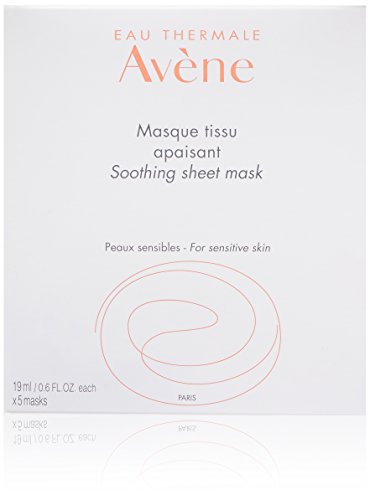 Eau Thermale Avene Soothing Sheet Mask, Full Face Moisturizing Cooling Facial Mask, Biodegradable
