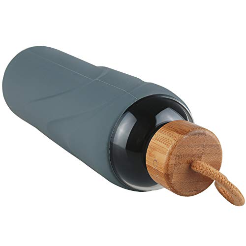 image for Origin Best BPA-Free Glass Water Bottle with Protective Silicone Sleev