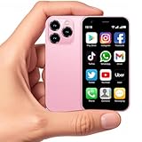 Becindy Mini Smartphone XS15,3G 3.0 Inch HD 2GB+16GB Android 8.1 1000mAh Dual Sim Quad Core Mini Phone Child Gift Small Phone Student Pocket Cellphone (Pink)