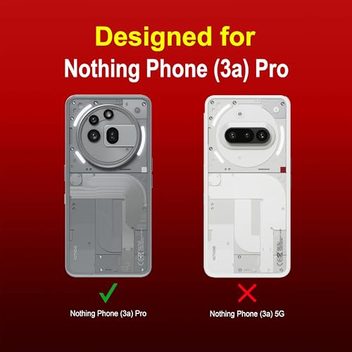 Image of Zapcase Back Case Cover for Nothing Phone (3a) Pro | Compatible for Nothing Phone (3a) Pro Back Cover | Liquid Silicon Magic Case with Camera Protection | Red