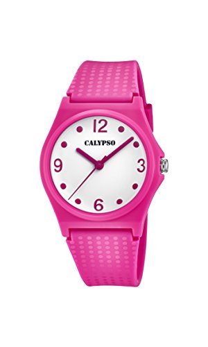 Preisvergleich Produktbild Calypso Mädchen Datum klassisch Quarz Uhr mit Plastik Armband K5743 / 4