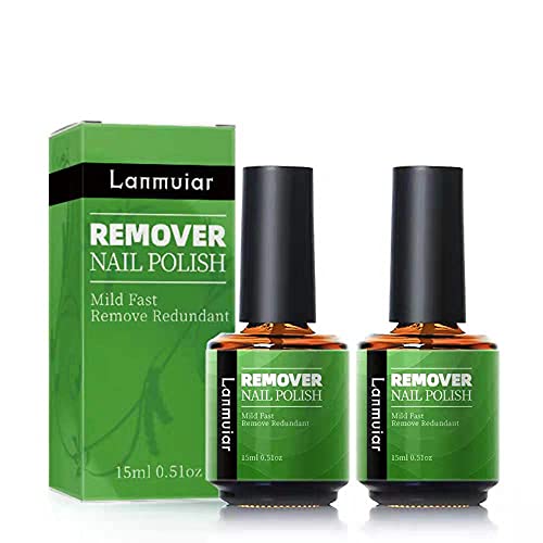 Gel Nail Polish Remover, (2pack) Gel Polish Remover, finger nail Professional Easily Quickly Removes Soak-Off Gel Polish, Quickly Easily, Don't Hurt Your Nails Natural,Gel,Sculptured Nails-15ml