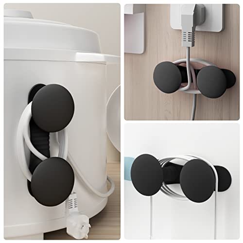6 Stück Kabel Organizer für Geräte, Kabelhalter Selbstklebend Kabelhalter Kabelorganisator Kabelaufwickler Kabelklemme Pilzform für kleine Küchengeräte, Mixer, Kaffeemaschine, Air Fryer