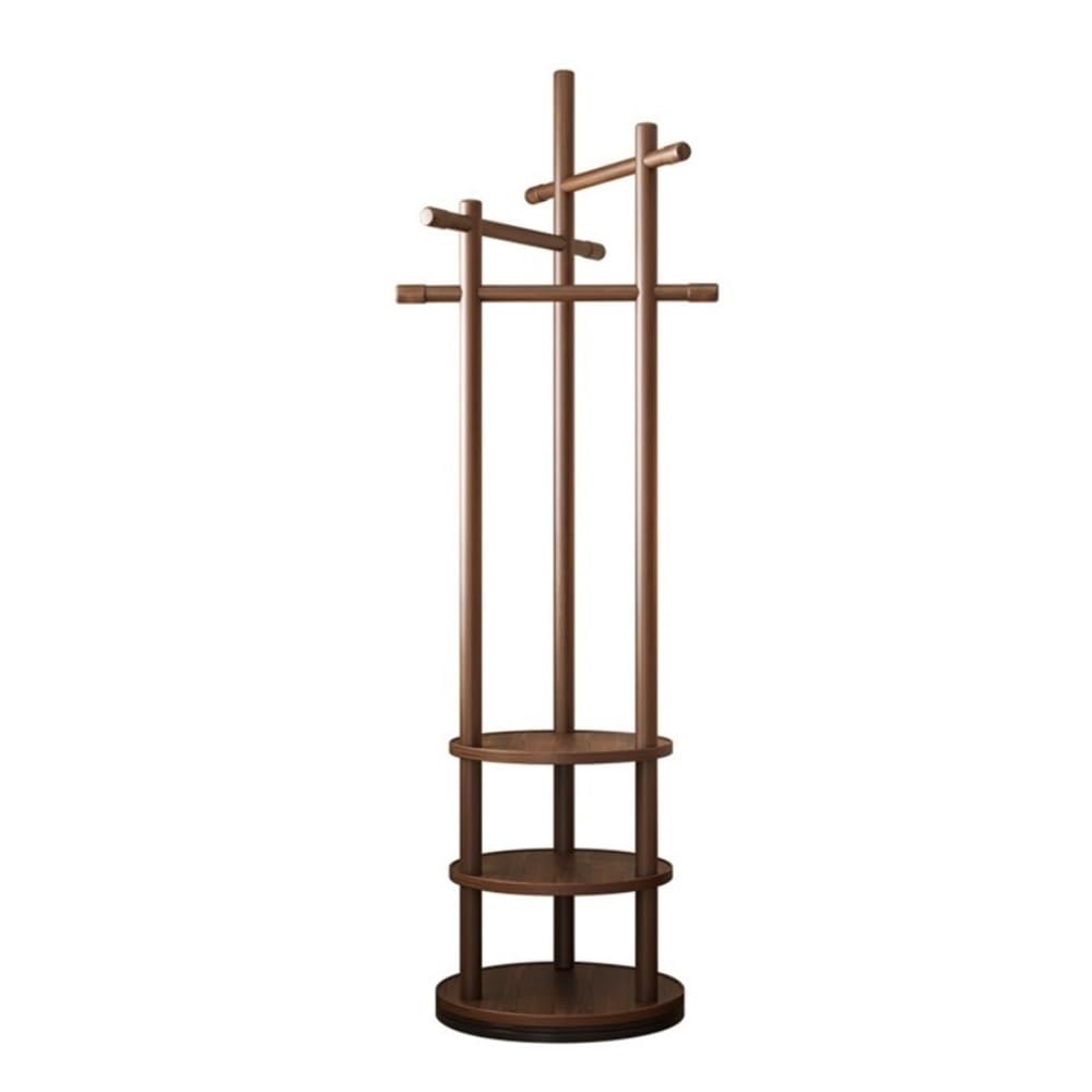 AILIUXIAOYAN Coat Rack Solid wood rotating coat rack floor coat rack bedroom home shelves vertical clothes racks living room hanging clothes rack sub