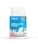 Milkaid Lactase Enzyme Chewable Tablets for Lactose Intolerance Relief, Prevents Gas, Bloating & Diarrhoea, Gluten Free & Vegan, Rasberry, 120 Count