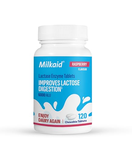 Milkaid Lactase Enzyme Chewable Tablets 120ct