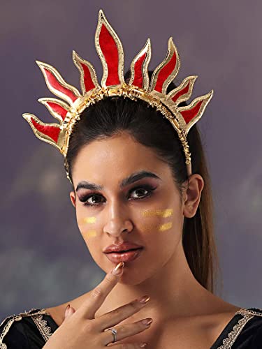 Zoestar Cerchietto per capelli con fiamma rossa e