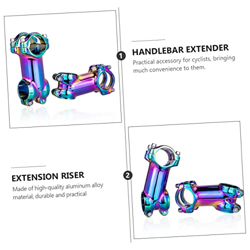 Besportble 1Pc Bicycle Stem Neck Extender Extension Riser Adjustable Bike Stem Bike Neck Extender Mtb Bike Handlebar Stem Accessory Mtb Bike Raiser Aluminum Alloy Adapter Colorful Fold #TOP6