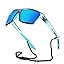 Bright-translucent Purple-blue Gradient Frame, Light-blue Feet, Ice-blue Lenses