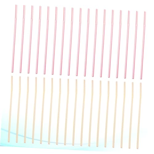 Pitillos plásticos coloridos flexibles 600 pcs miniatura 4