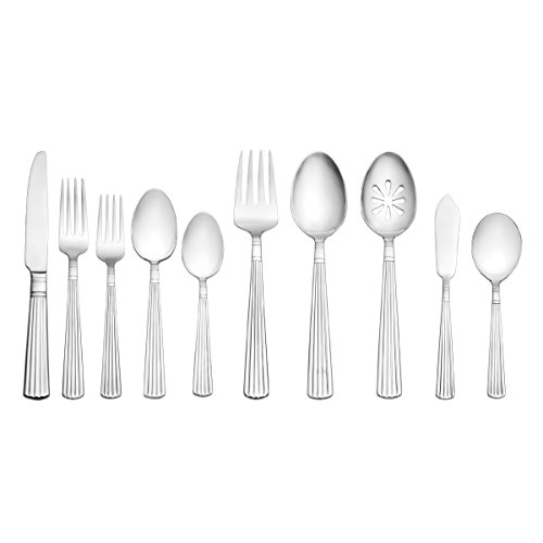 Wallace 5092479 Antique Baroque 5-Piece Stainless Steel Place Setting, Service for 1 - Thumbnail 5