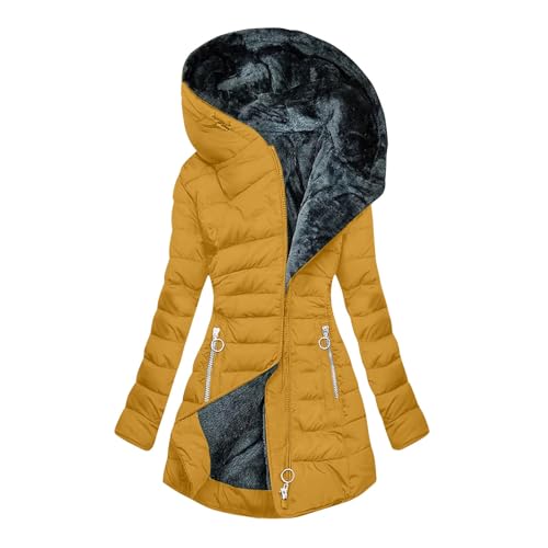 KOG Winterjacke für Damen Puffer Jacke Winter Jacken Baumwolle Sportjacke...