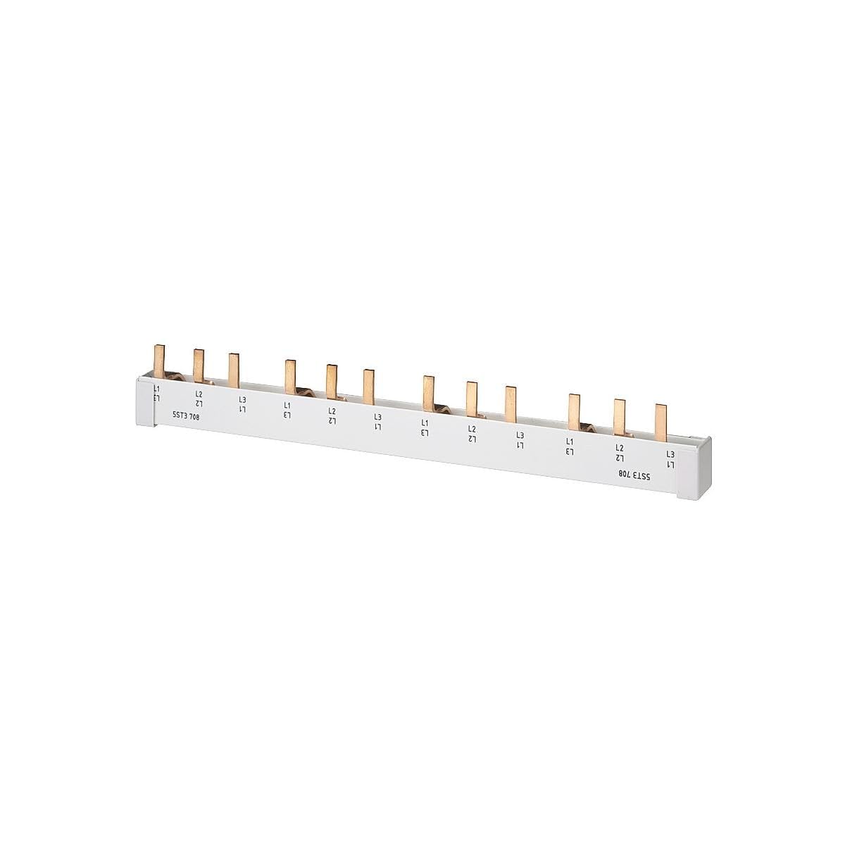 Siemens Verteilerschrank Zubehör Busbar-Schiene 3-Phasen, schneidbar, mit Endkappen, für LS-Schalter