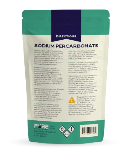 Image of Ecoxall Premium Sodium Percarbonate Bulk, 2 lbs (32 oz), Pack of 1