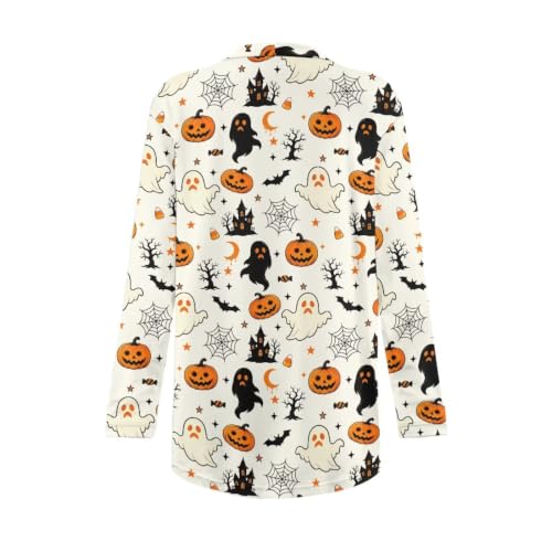 Image of Fall Maple Leaf Cardigan Sweaters for Women Long Sleeve Cardigan Soft Drape Open Front Dusters V-Neck Jackets Dressy