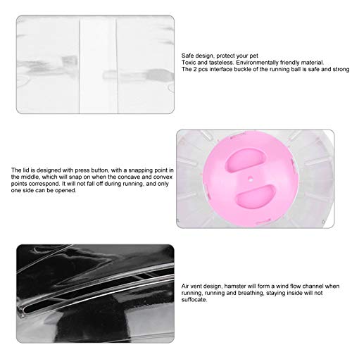 Hamster Bal Running Hamster Wiel Hamsters Oefening Bal Speelgoed Running Machine Transparante Jogging Bal voor Huisdier… - Image 8